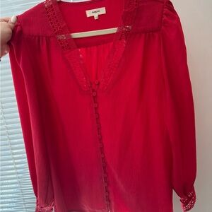 SUNCOO red blouse